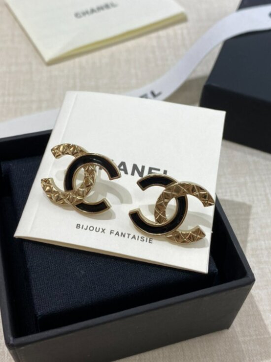 ~CHANEL Jewelry - Chanel Double C Stud Earrings